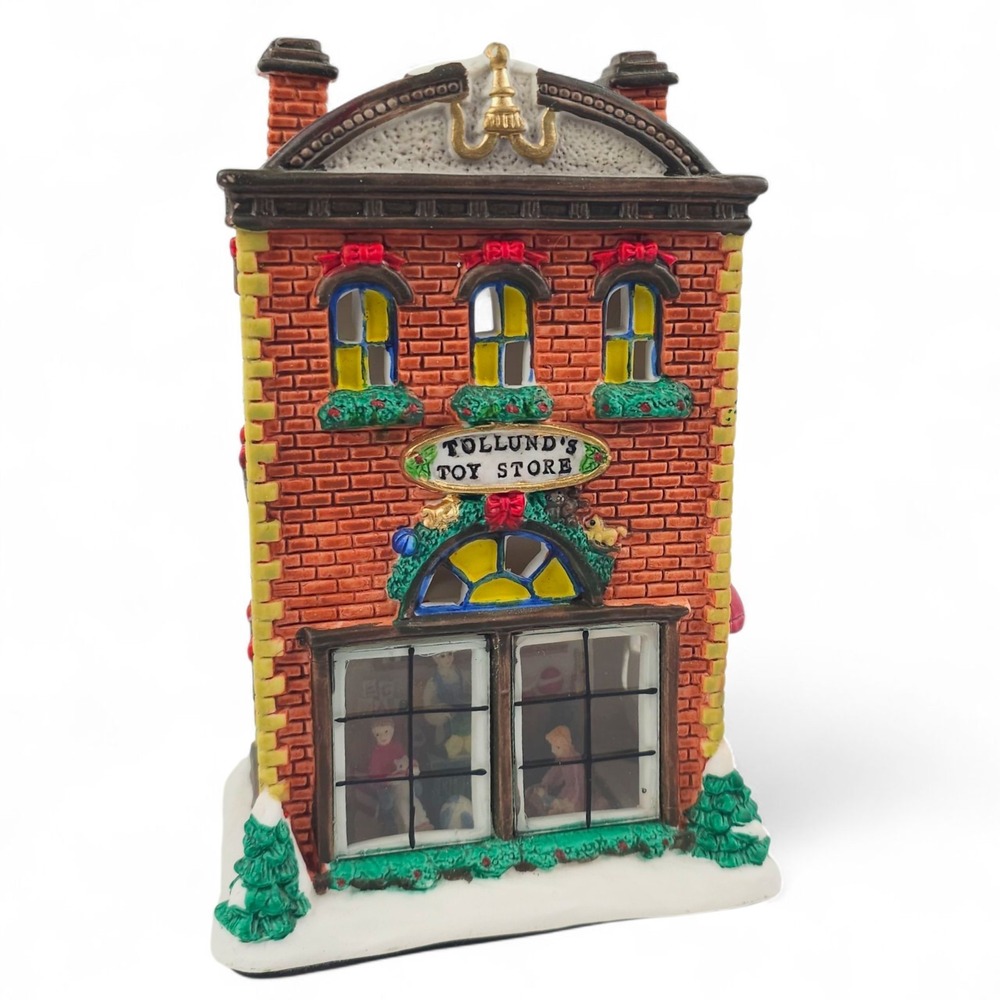 Santa's Workbench Tollund's Toy Store Interior View Lighted Village